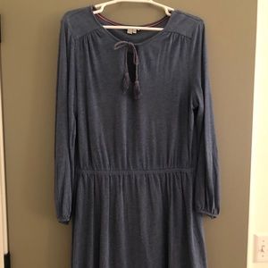 Boden Blue Cotton Blousy Dress